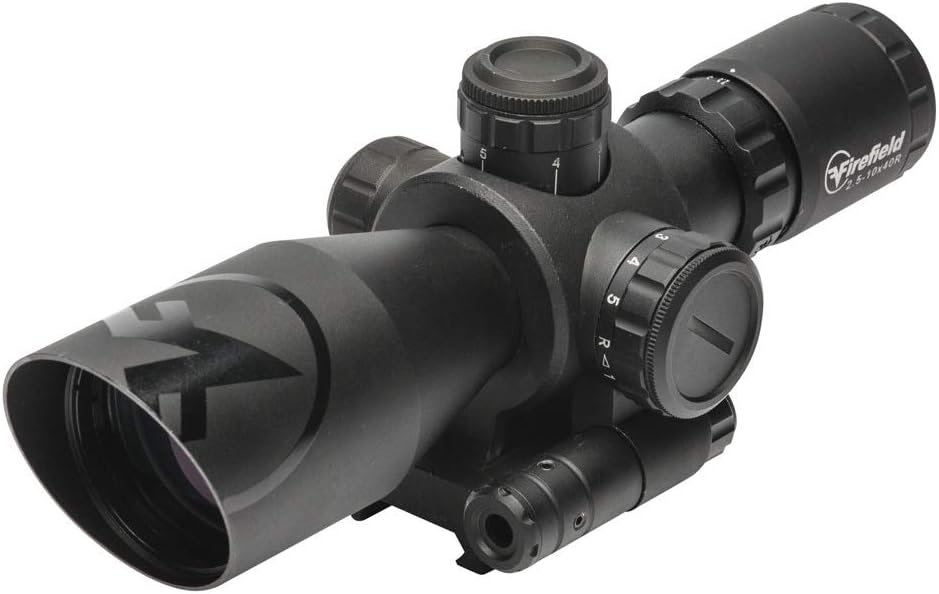 Firefield Barrage Riflescope with Red Laser and Mil-Dot Reticle