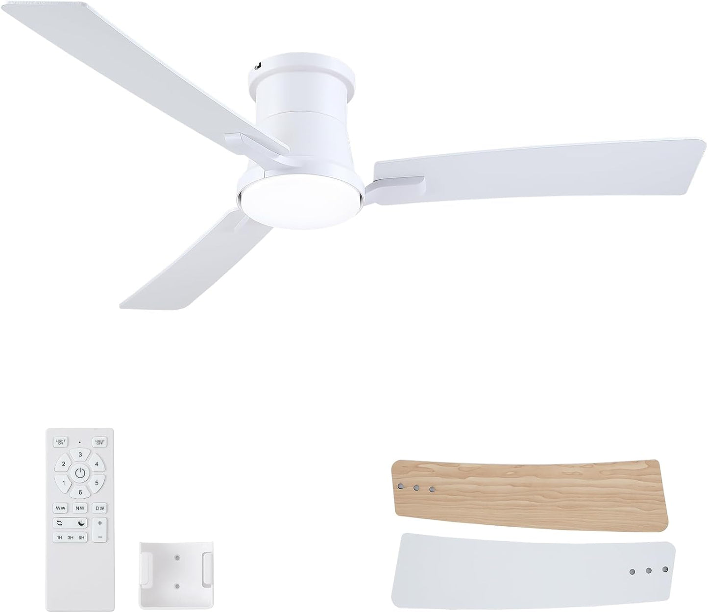 52 Inch Ceiling Fans with Lights for Modern Home Decor
