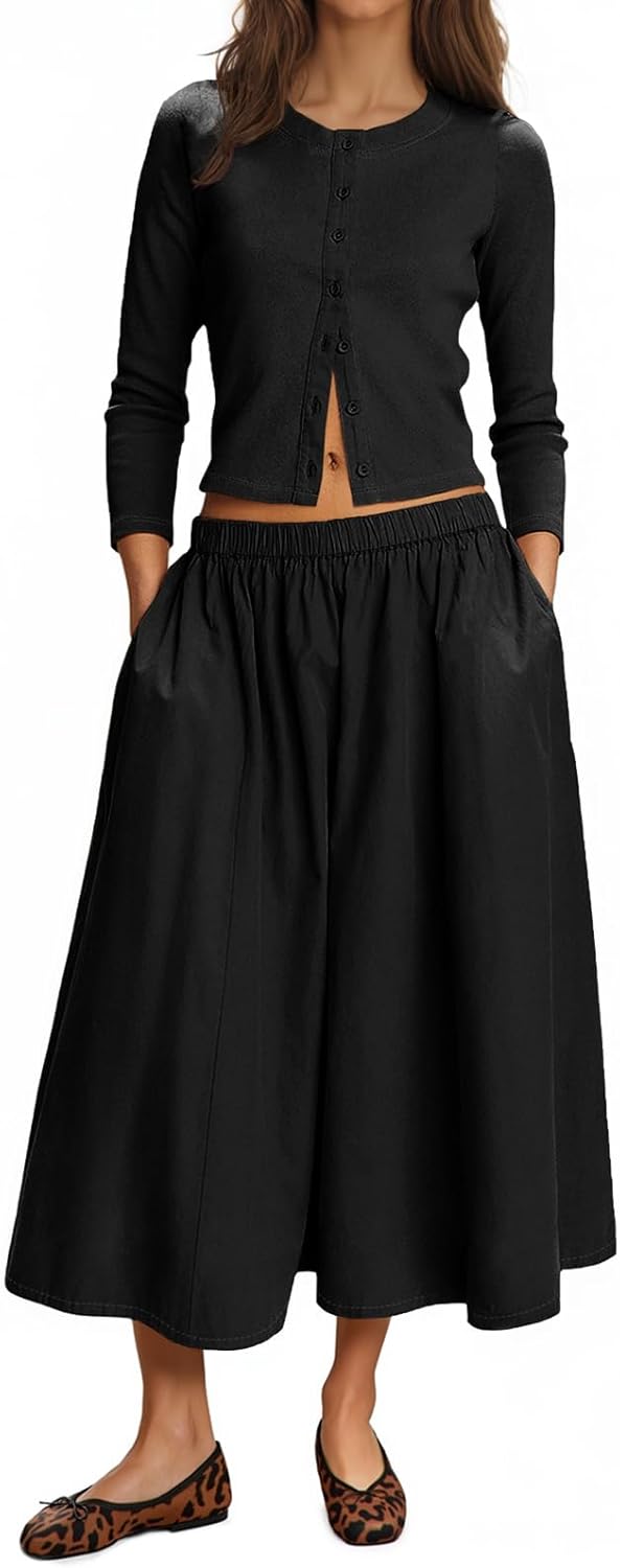 Tankaneo Womens 2 Piece Skirt Sets for Effortless Style