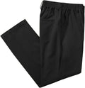 Mens Elastic Waist Loose Fit Denim Pants Casual Solid Jeans Trouser
