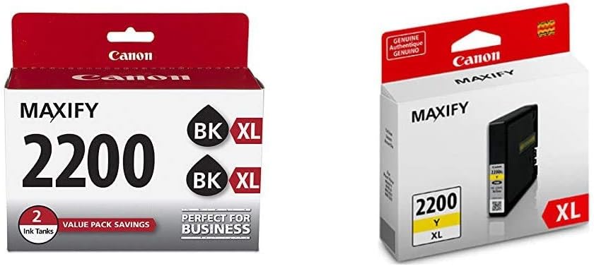 Canon PGI-2200XL Black & Yellow Ink Tanks for Quality Printing