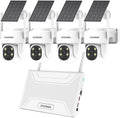 PTZ Security Cameras Wireless Outdoor Solar Powered System - 44MP 360