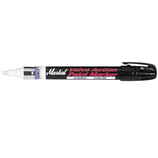 Markal Valve Action Invisible Blue Paint Marker for Quality Control