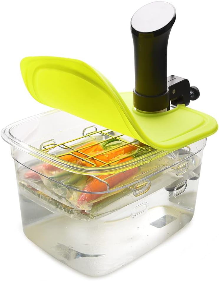 Versatile 12-Quart Sous Vide Container with Collapsible Lid