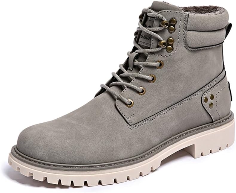 Fur-Lined Waterproof Snow Boots for Men