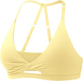 Sports Bras for Women Open Back Workout Gym Bra - Adjustable, Padded