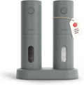 Electric Salt and Pepper Grinder Set Ash Gray - USB Rechargeable