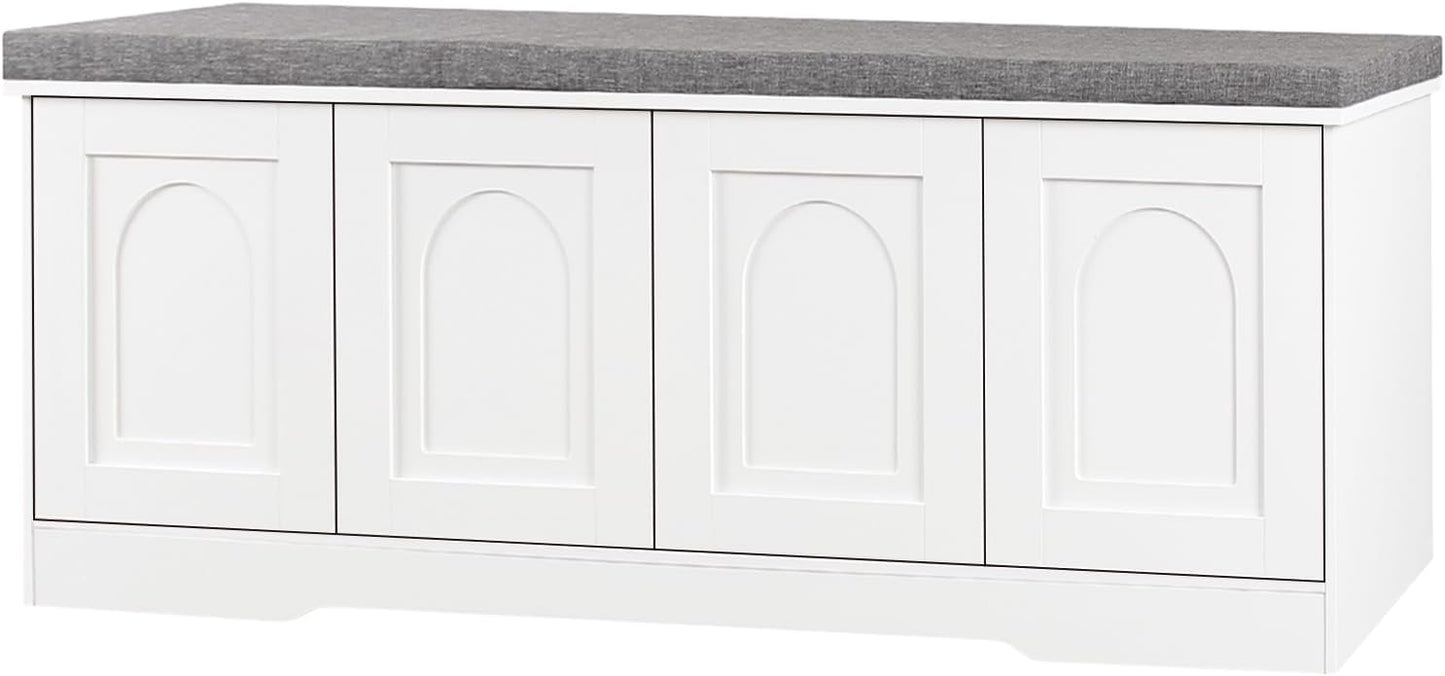 DINZI LVJ Shoe Bench: Stylish Entryway Storage Solution