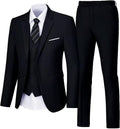 Men's Suit 3 Piece Slim Fit Tuxedo Set - Classic Wedding & Prom