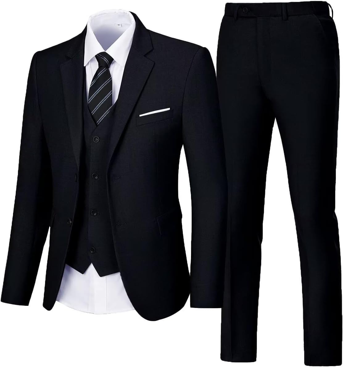 Men's Suit 3 Piece Wedding Suits Slim Fit Tuxedo Set for Men