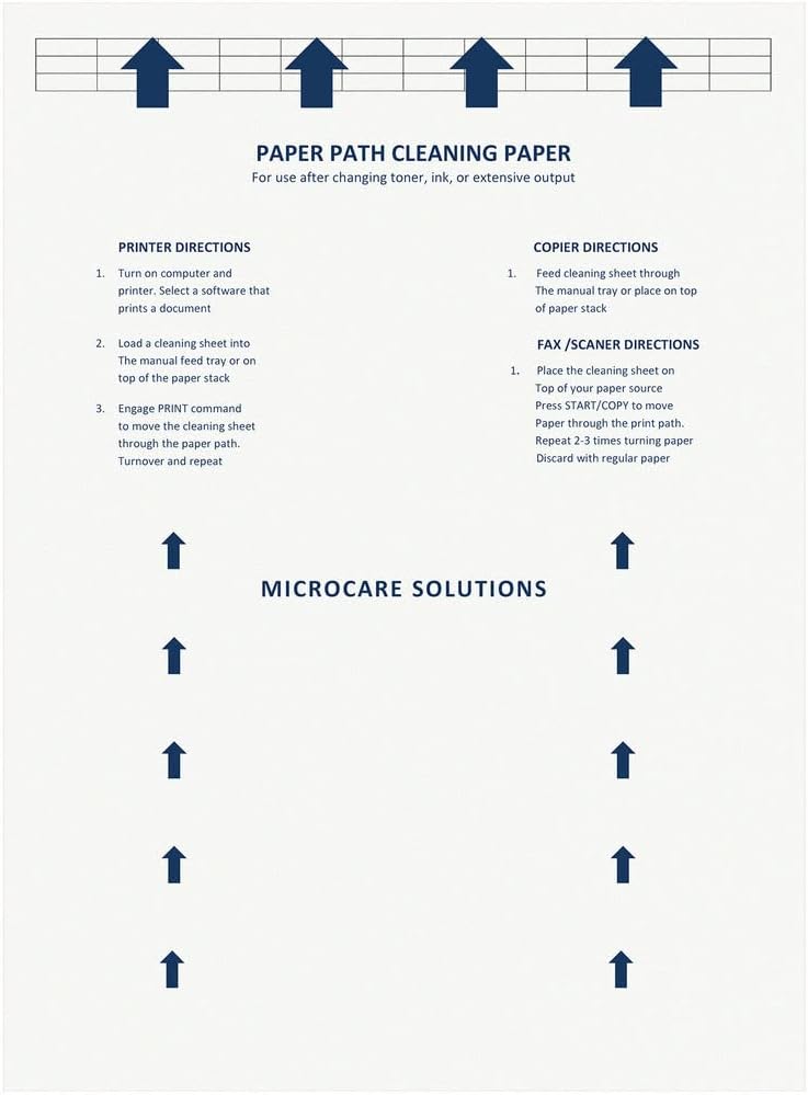 10 Laser/Inkjet Cleaning Sheets (8.5 x 11) for Digital Printers
