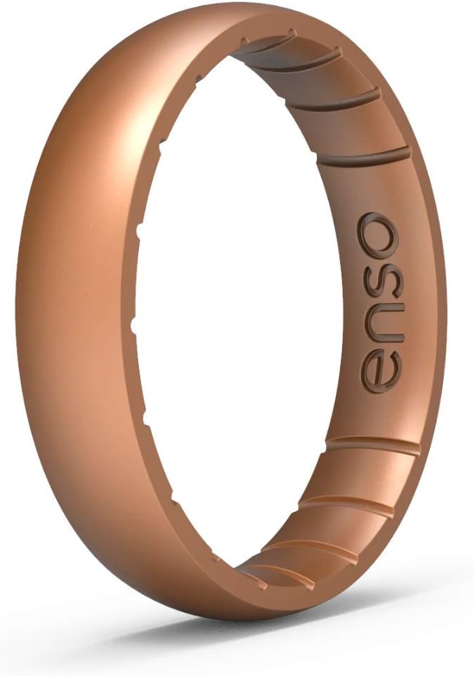 Enso Rings Thin Elements Silicone Ring for Stylish Couples