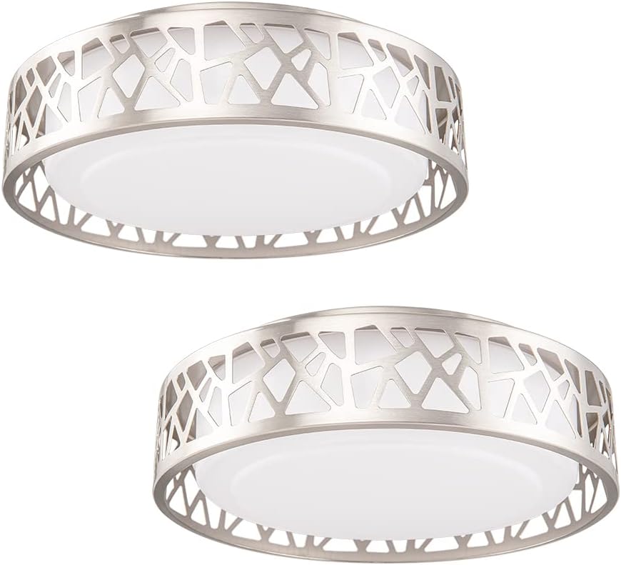 Ceiling Light Fixtures 2 Pack, 14in Dimmable LED Flush Mount
