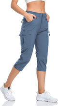 Women's Hiking Cargo Pants Quick Dry Capris - UPF 50 Outdoor Fit