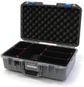 Silver & Blue Pelican 1485 Air case with Trekpak dividers