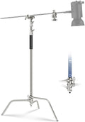 NEEWER Basics 100% Stainless Steel Heavy Duty C Stand with Boom Arm