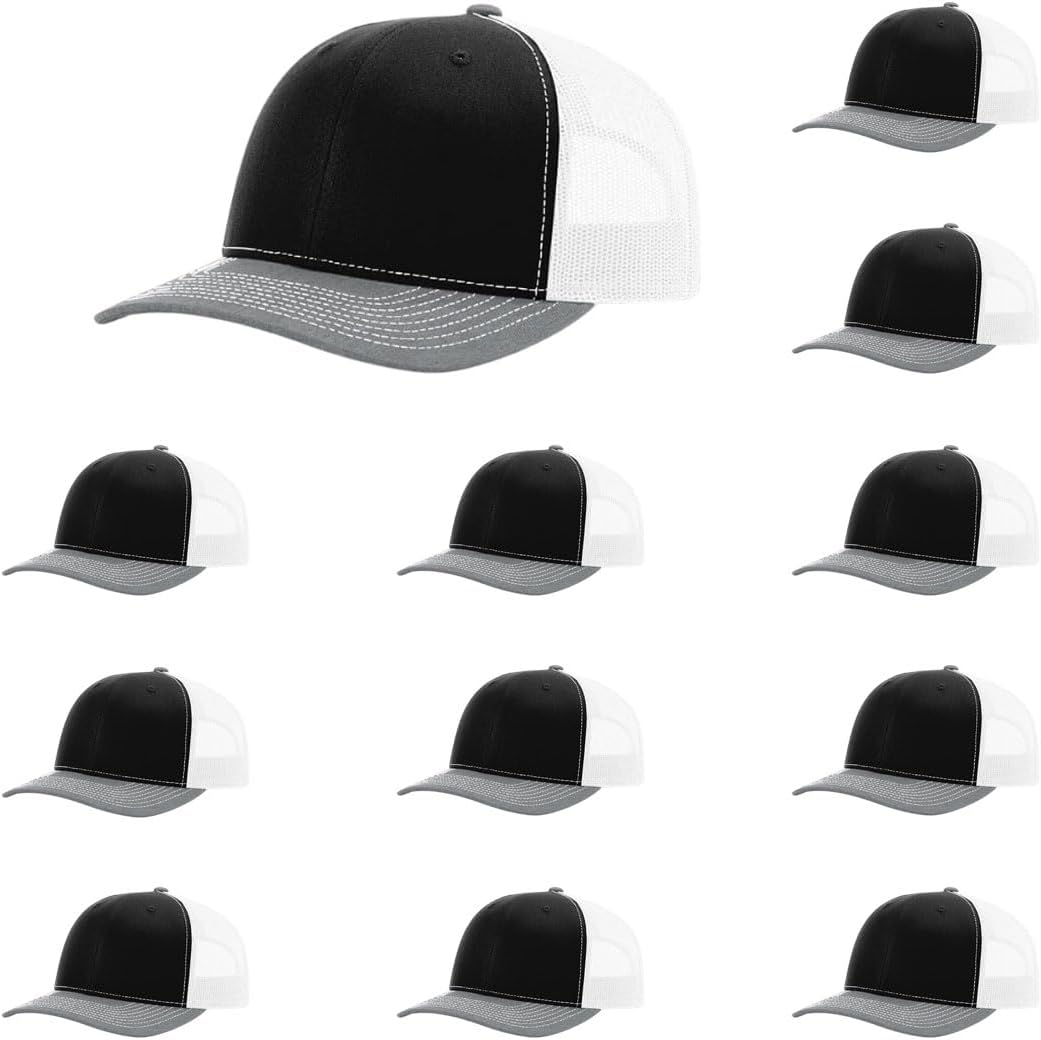 Richardson 112 Classic Six-Panel Adjustable Snapback Trucker Cap