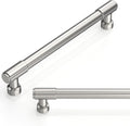 10 Pack Brushed Satin Nickel Cabinet Pulls 6.3 in - Durable Kitchen
