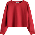 Arshiner Girls Crop Tops Kids Long Sleeve Pullover Sweatshirts