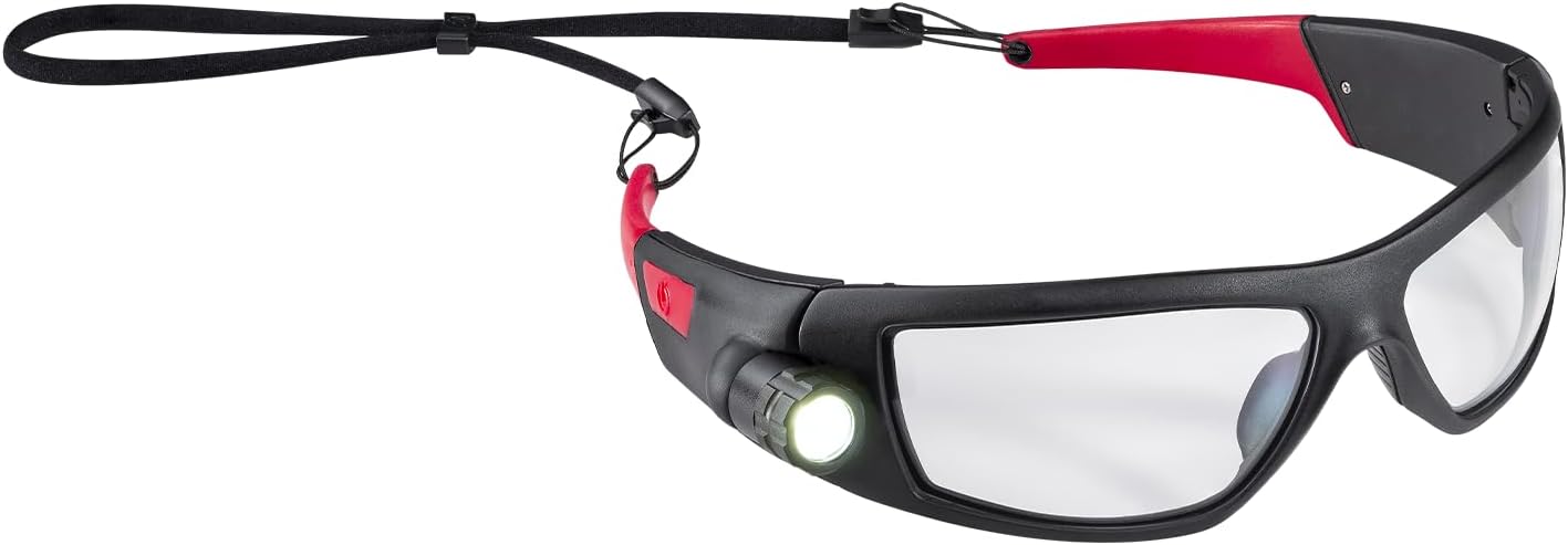 CoastSPG500 Rechargeable LED Safety Glasses with Lenses Included