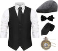 Gionforsy 1920s Mens Gatsby Gangster Costume Accessories Set