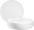 Jassceram 10.5 Inch White Dinner Plates Set of 6 - Classic Porcelain