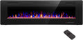 68 in Recessed and Wall Mounted Electric Fireplace - Ultra Thin Design