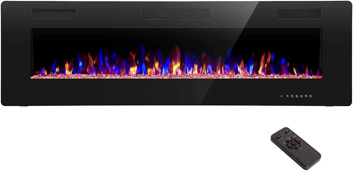 R.W.FLAME 68 inch Electric Fireplace with Remote Control Features