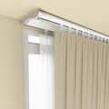 Silent Double Curtain Track Ceiling Mount 8 ft - Ultra-Quiet, Heavy