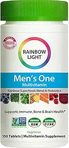 High Potency Men's Multivitamin with Probiotics and Zinc