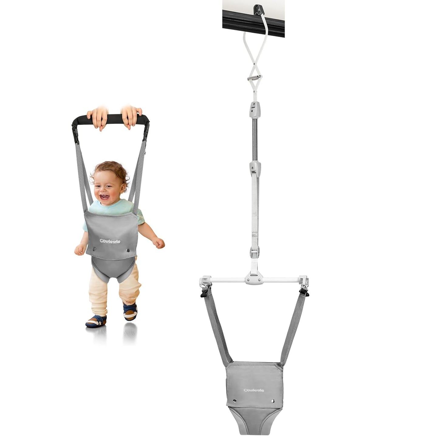 Cowiewie 2 in 1 Baby Door Jumper for Fun and Safety