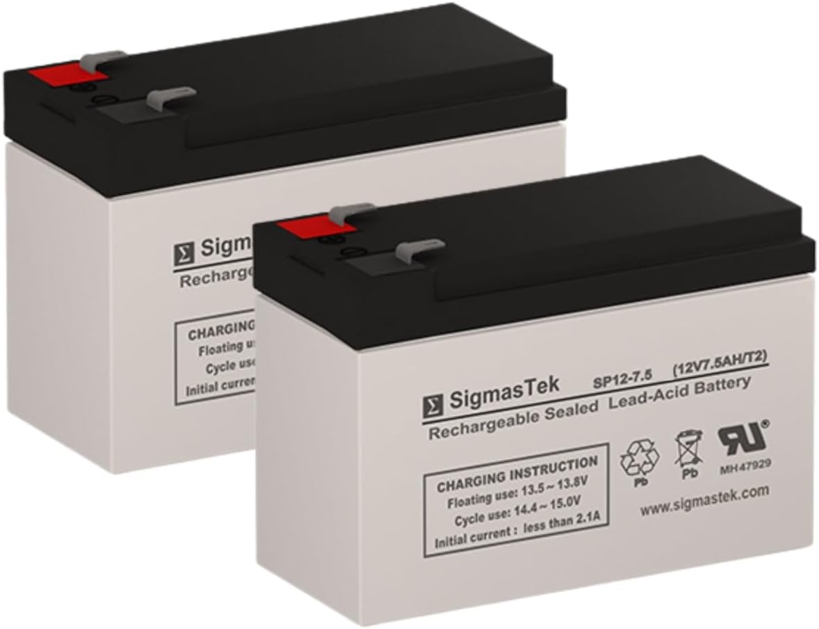 SigmasTek SP12-7.5 Battery Pack for APC Back-UPS Pro NS 1080VA