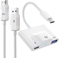 USB C Wireless HDMI Transmitter and Receiver - Portable 1080P Casting