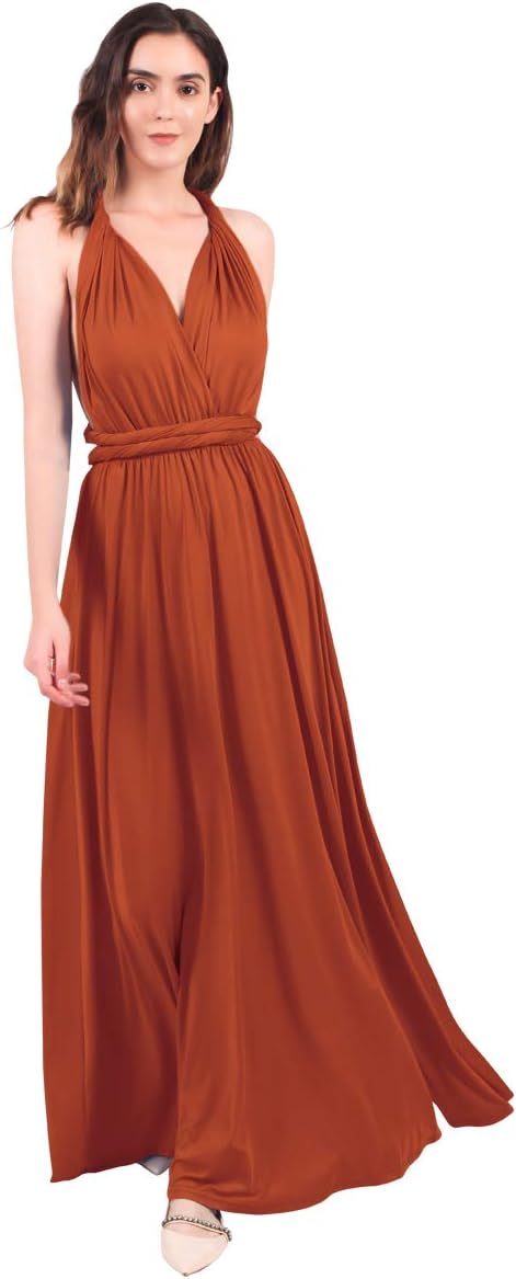 Women Transformer Evening Long Prom Dress Multi-Way Wrap Gown