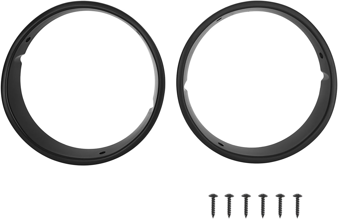 Hooke Road Wrangler TJ Matte Black Headlight Bezels for Jeep