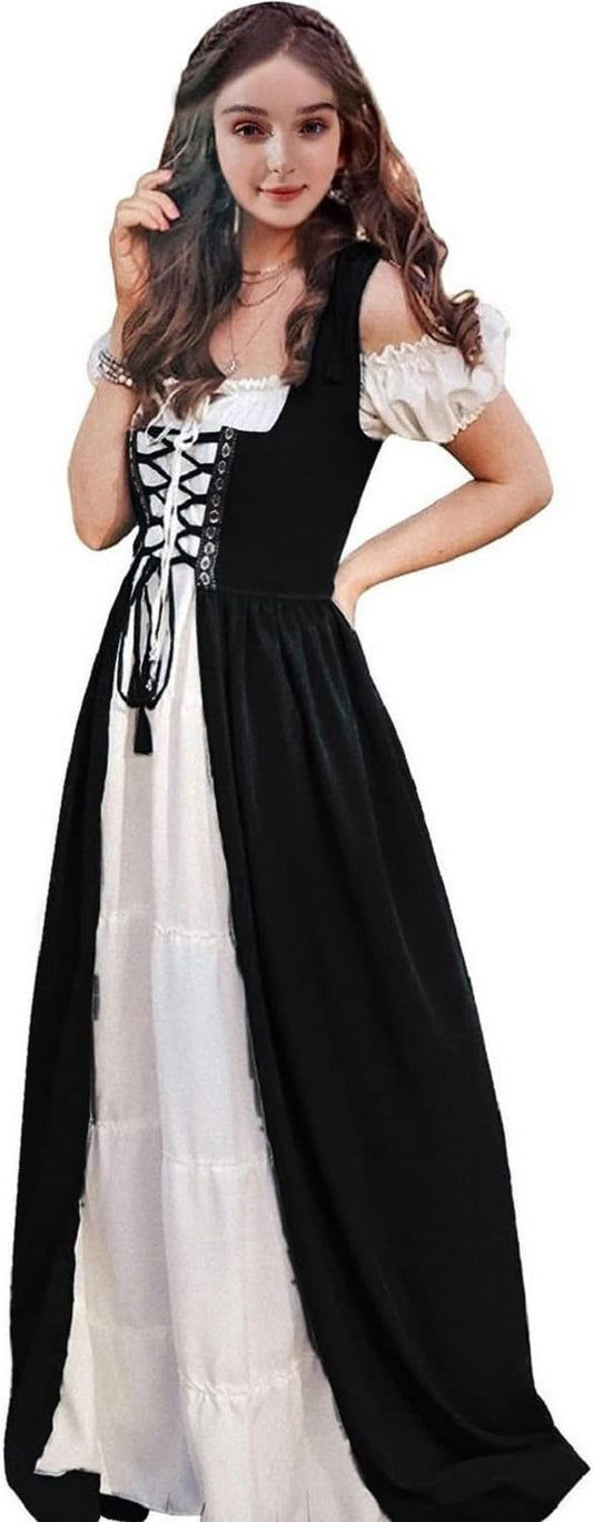 Abaowedding Renaissance Dress for Women - Medieval Halloween Costume