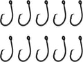 10PCS High-Carbon Steel Circle Hooks for Tuna Catfish Bass - Strong