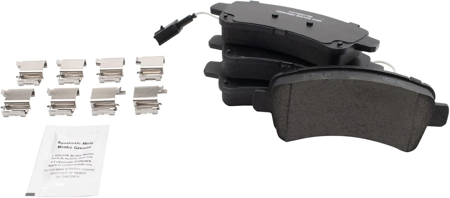 TRQ Rear Brake Pads Ceramic for 2014-2020 Ram ProMaster Series