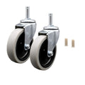 Service Caster Compatible Replacement Front Casters for Rubbermaid