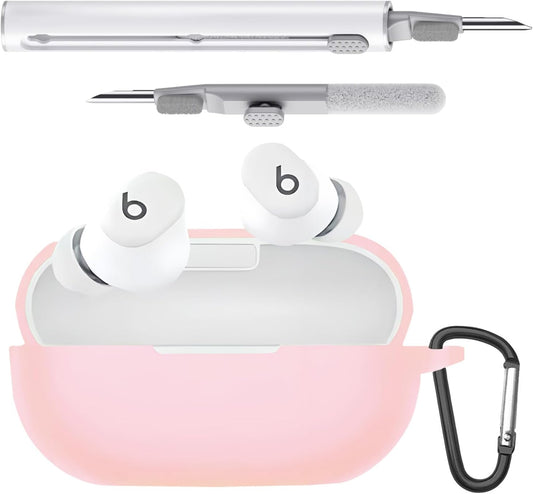 Shockproof Pink Silicone Case for Beats Buds