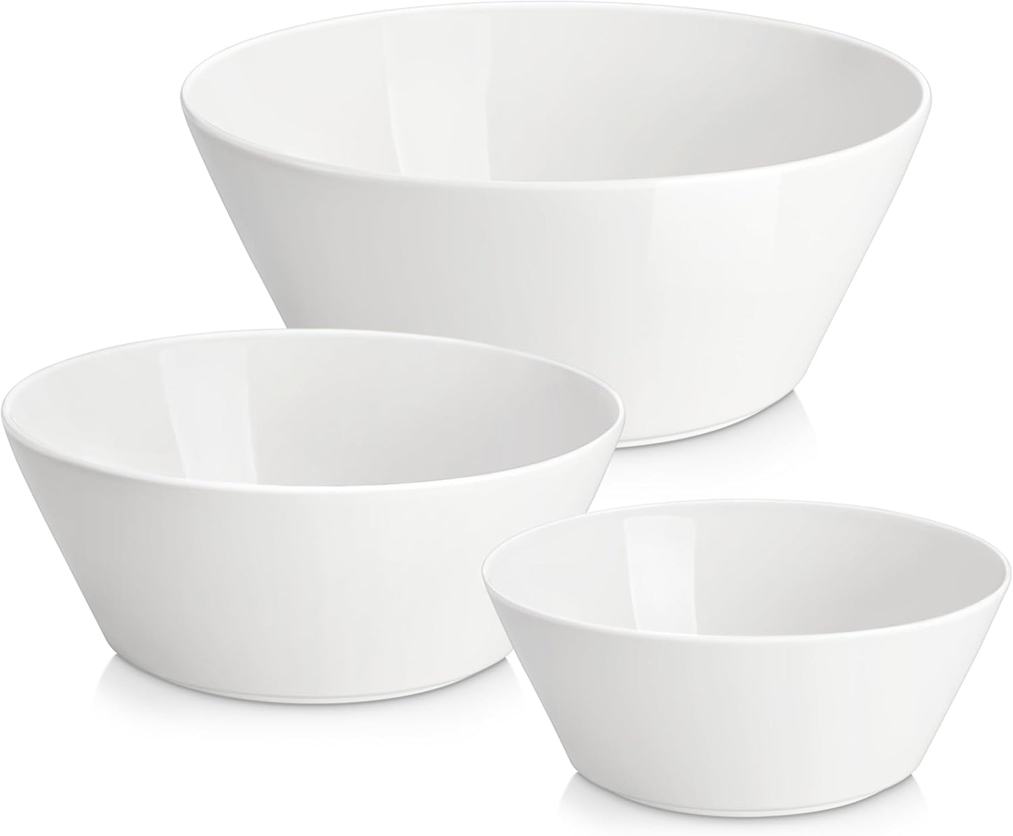 MALACASA Serving Bowls Set of 3 - Perfect for Every Kitchen