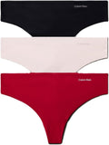 Calvin Klein Womens Invisibles Seamless Thong Panties 3 Pack IA