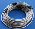 PCCABLES.COM 50FT Firewire Cable 6PIN to 6PIN - Long Silver Cable