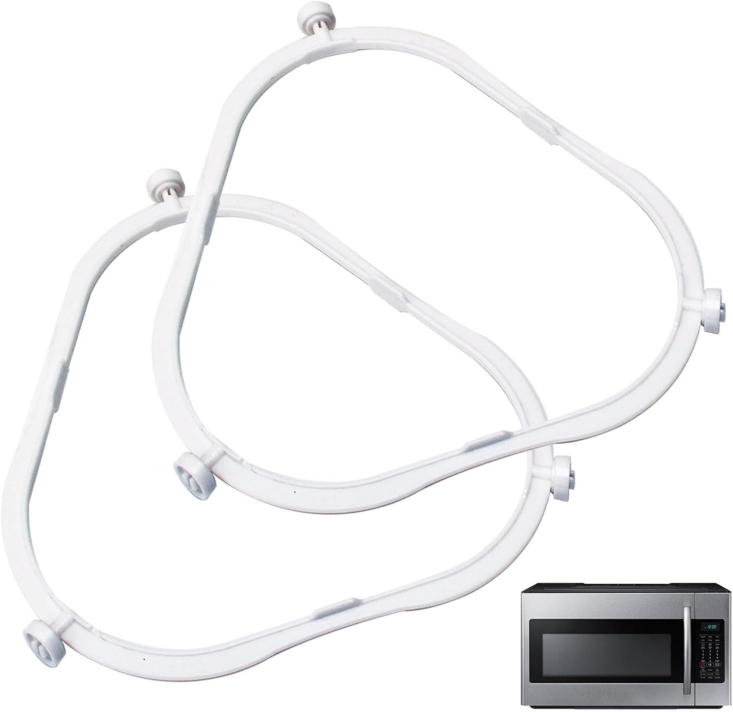 Enhanced MW Turntable Support x2: Replaces Multiple, Perfect Fit!
