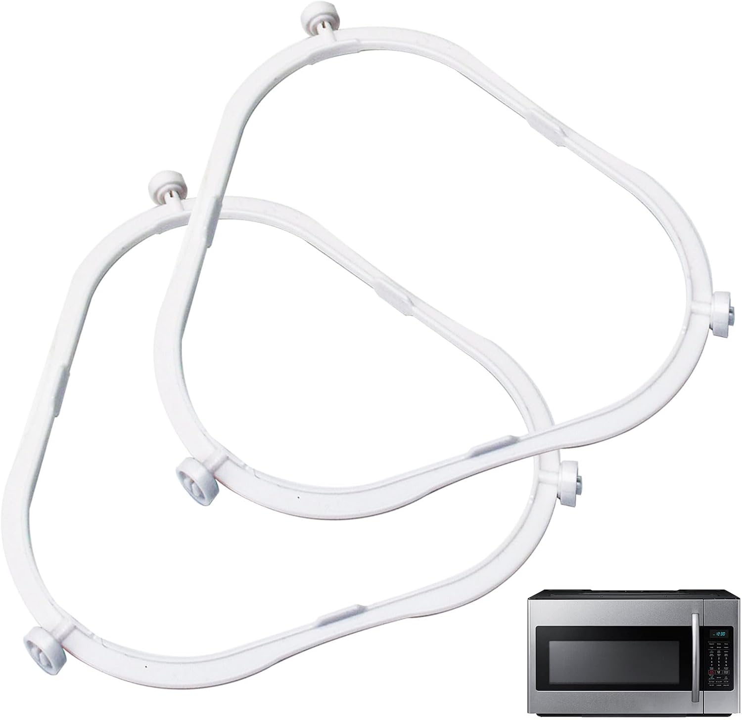 Enhanced MW Turntable Support x2: Replaces Multiple, Perfect Fit!