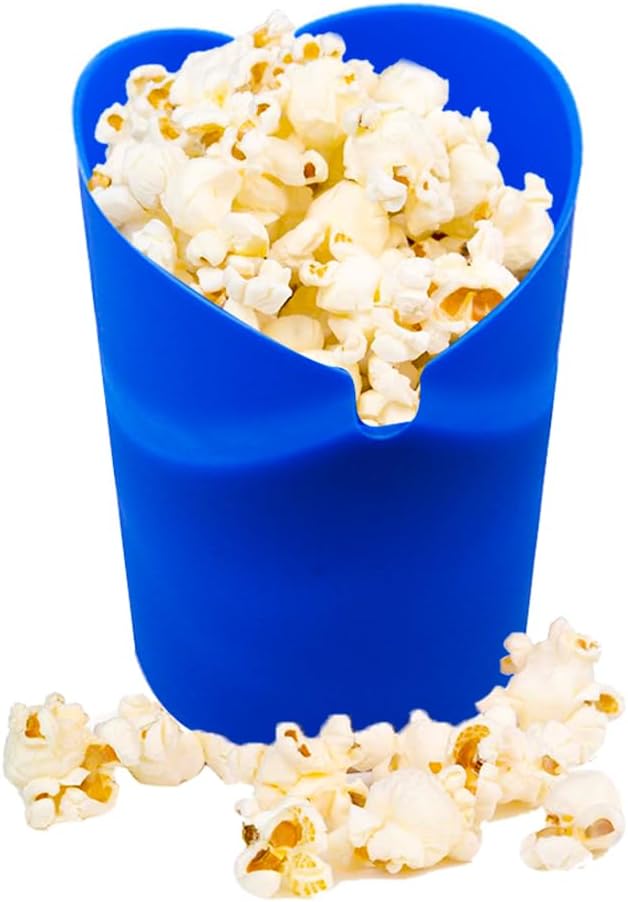 Oil-Free Hot Air Popcorn Maker (Blue)