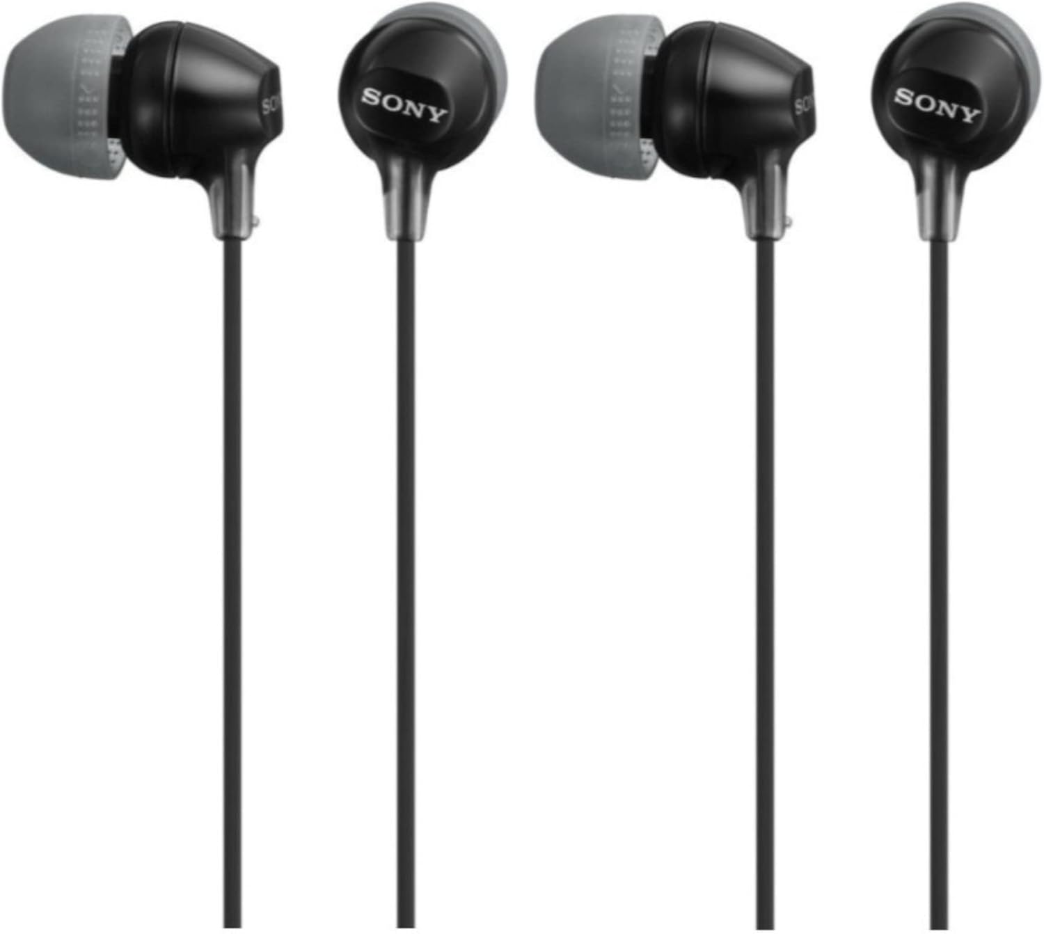 Sony In-Ear Earbud Headphones - Dual Pack for Crystal-Clear Sound