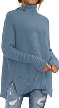LILLUSORY Women's Oversized Turtleneck Sweater - Relaxed Fall Tunic is
