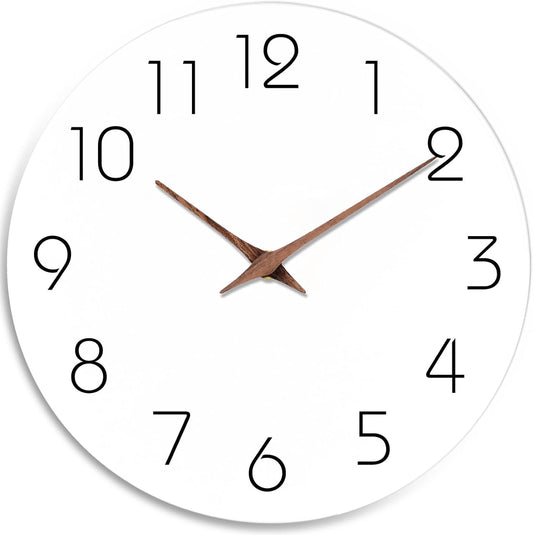 Mosewa Large Wall Clock - Silent Non Ticking 16 Inch Design