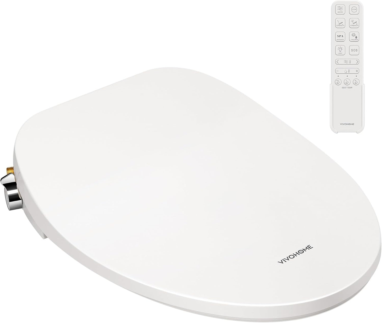 VIVOHOME Smart Heated Bidet Toilet Seat with Remote Control